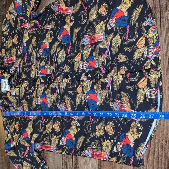 RSVLTS WWE Legends Ric Flair Nature Boy KUNUFLEX Short Sleeve Shirt Size Small - Picture 11 of 12